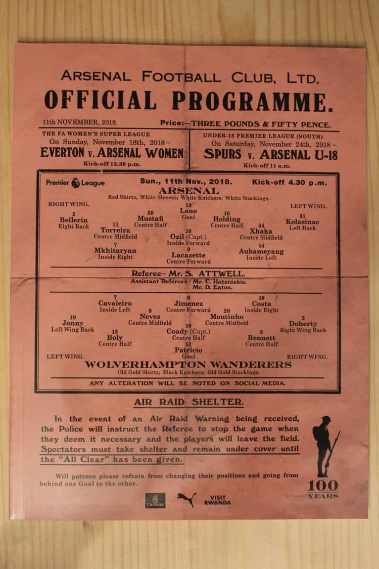 Arsenal FC v Wolverhampton Wanderers FC